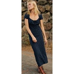 Free People Natalya Solid Midi Dress Size Small
